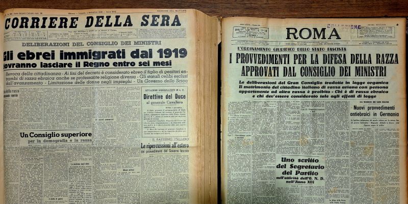Giornata della memoria: a ilCartastorie quotidiani e documenti sulle leggi razziali