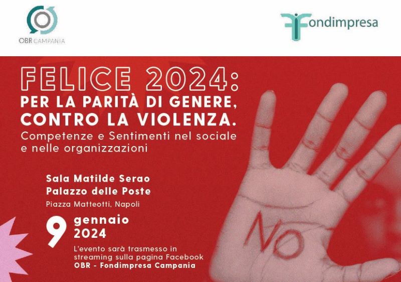 OBR Campania-Rete Fondimpresa: Per la parità di genere, contro la violenza