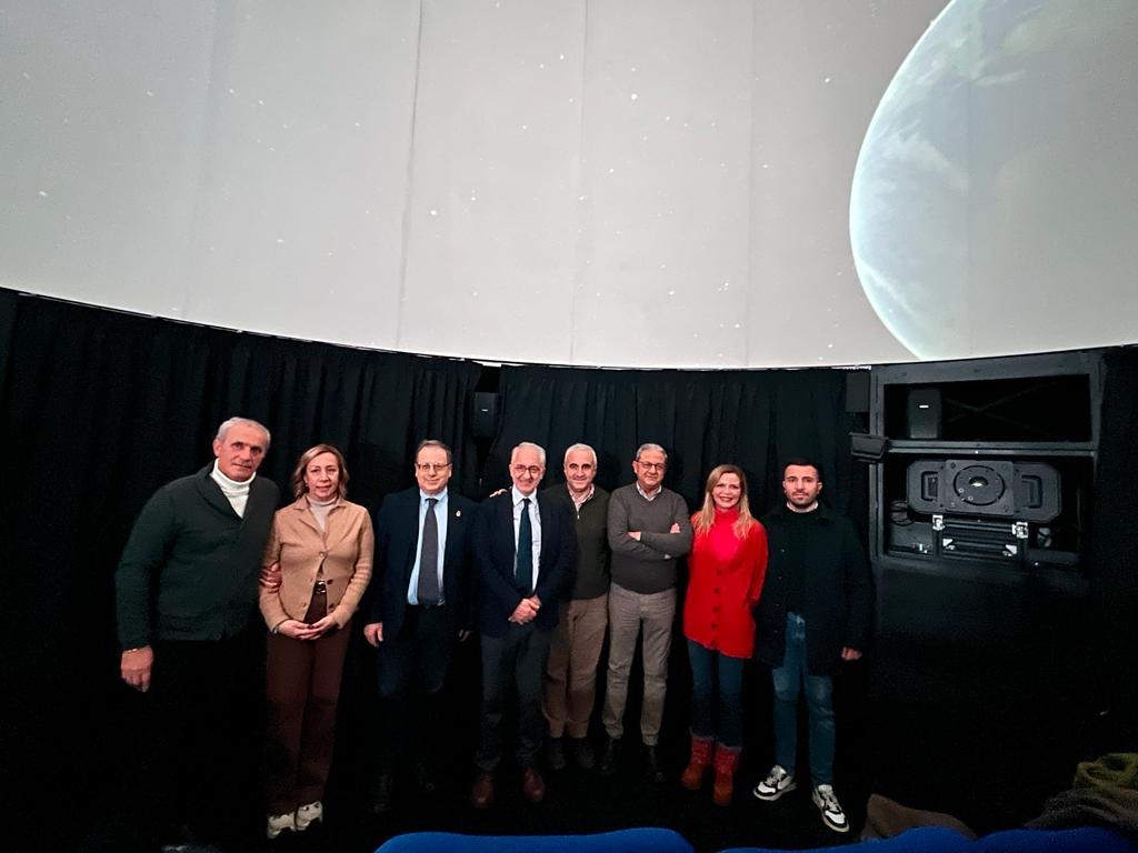 Planetario di Caserta: inaugurato il nuovo sistema di proiezione