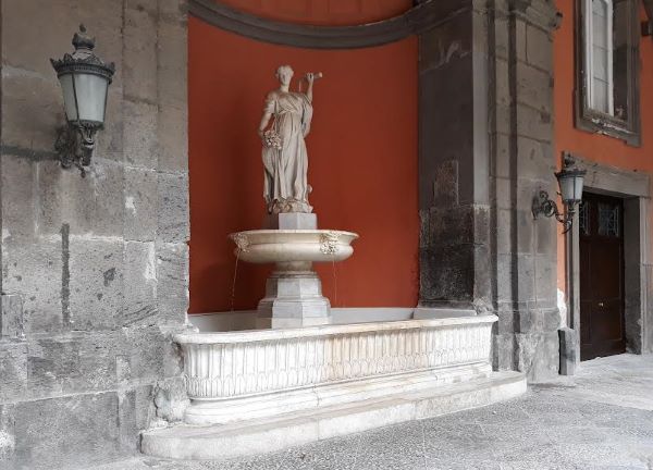 Restauro della Fontana della Fortuna nel Cortile d’Onore del Palazzo Reale