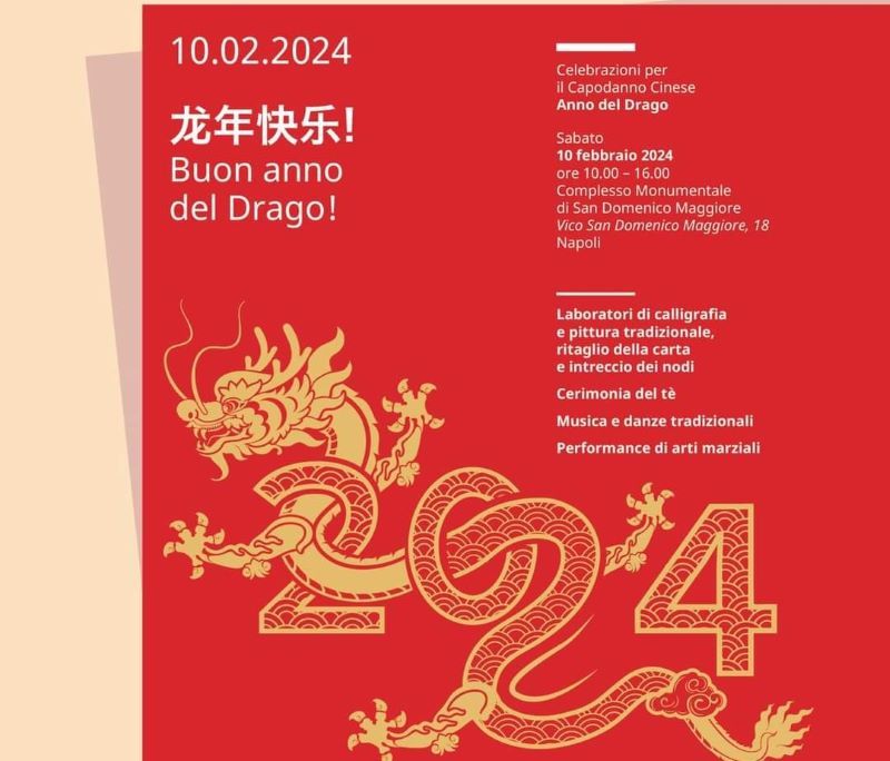 Capodanno cinese a Napoli: musiche, danze e laboratori per dare il benvenuto all’anno del drago