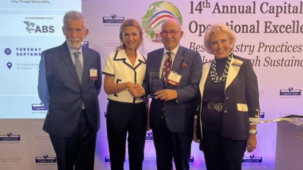 Sostenibilità: Capital Link Maritime Sustainability Award a Emanuele Grimaldi (Gruppo Grimaldi)