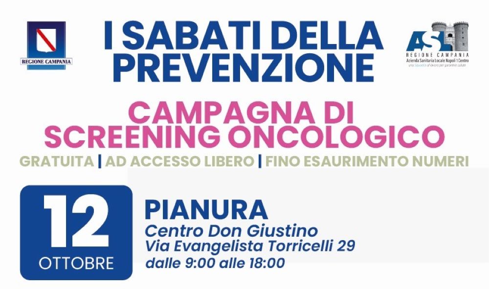 I sabati dello Screening: tappa Pianura per il poliambulatorio mobile dell’ASL Napoli 1 Centro
