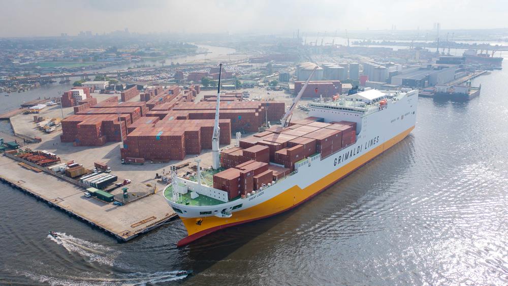 La Great Cotonou entra nella flotta Grimaldi e inaugura il servizio Cina-Africa Occidentale