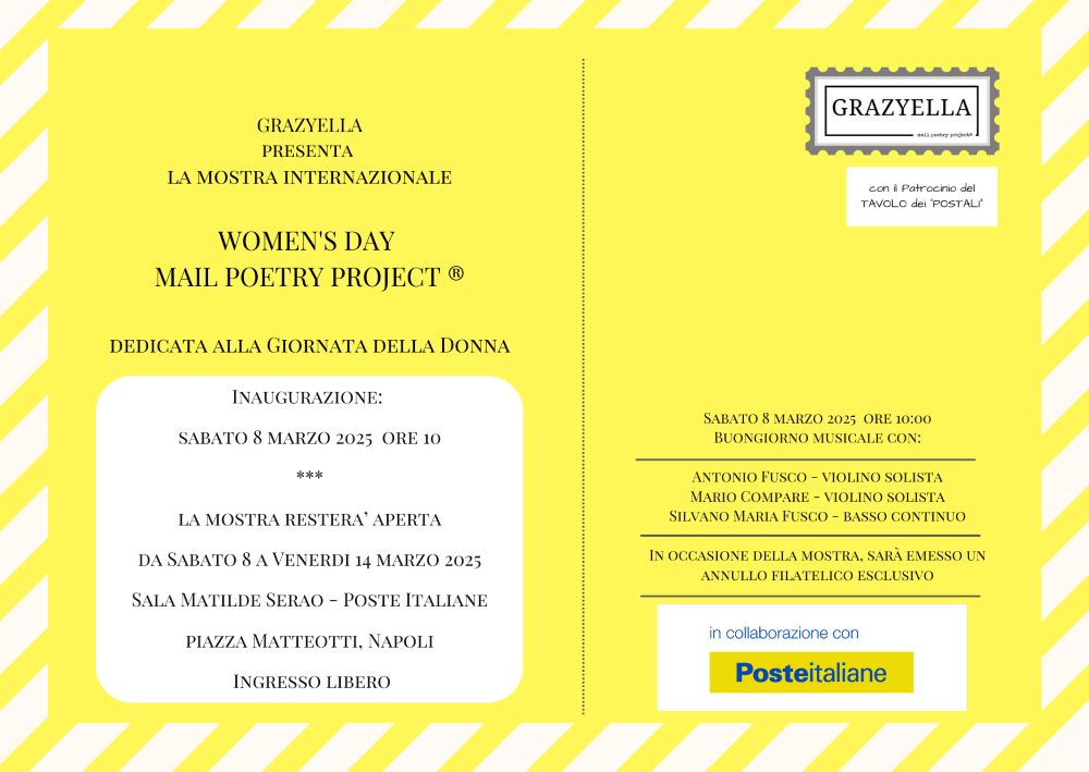 Mostra internazionale per la Giornata della Donna: WOMEN’S DAY MAIL POETRY PROJECT®