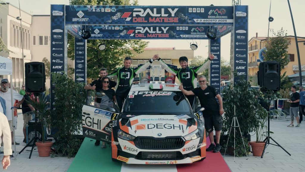 Rally del Matese 2025: trionfo di Rizzello–Quarta su Skoda Fabia R5 nel cuore del Sannio
