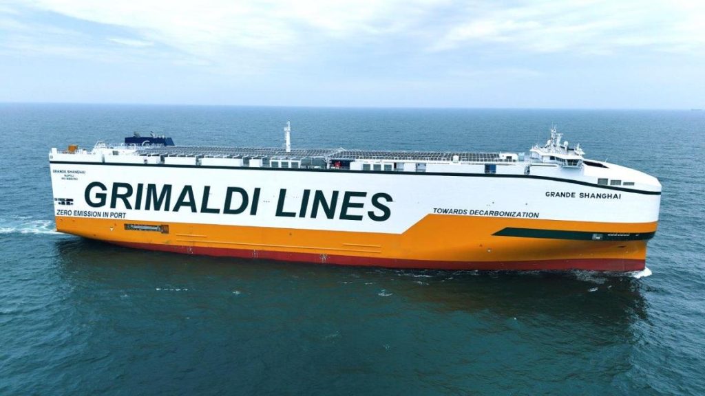 Il Gruppo Grimaldi accoglie la Grande Shanghai: innovazione e sostenibilità per lo shipping globale