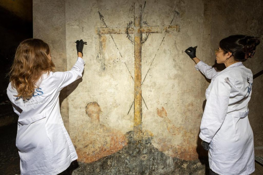 Scoperto dipinto del Settecento con le ‘anime pezzentelle’ nella Chiesa di Santa Luciella ai Librai