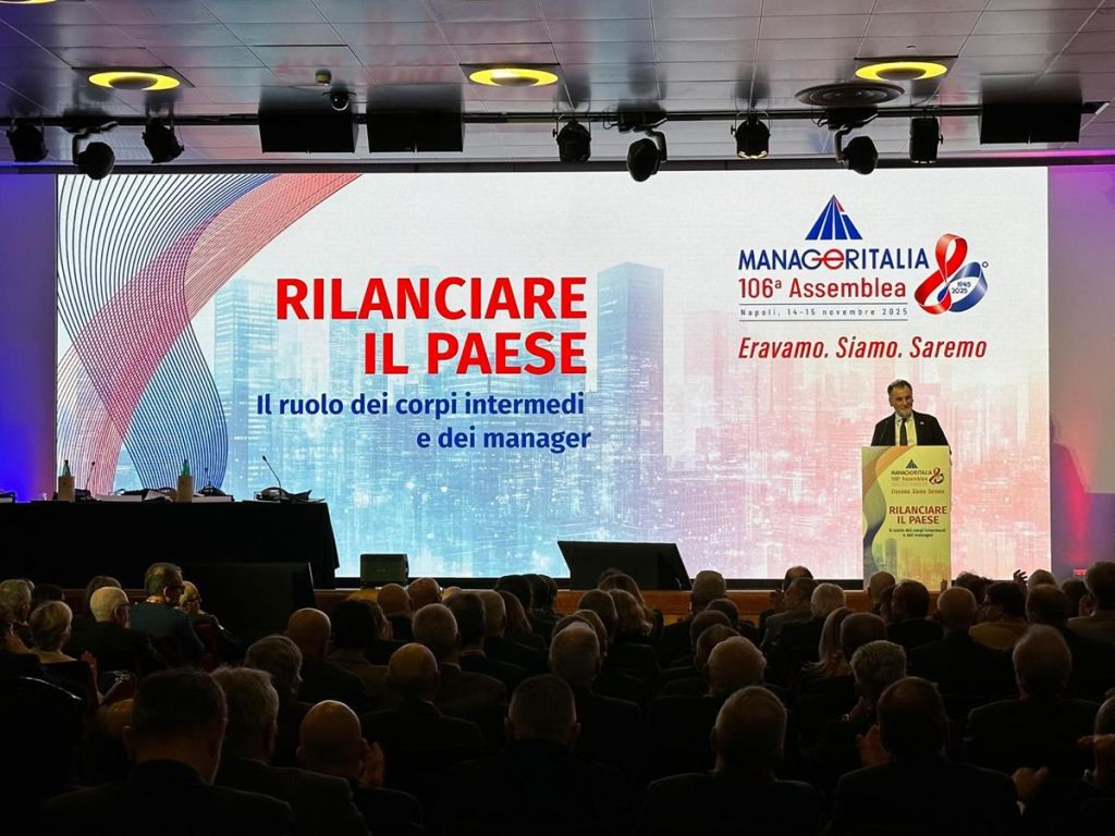 106ª Assemblea di Manageritalia: il Sud motore della crescita e del rinnovamento del Paese
