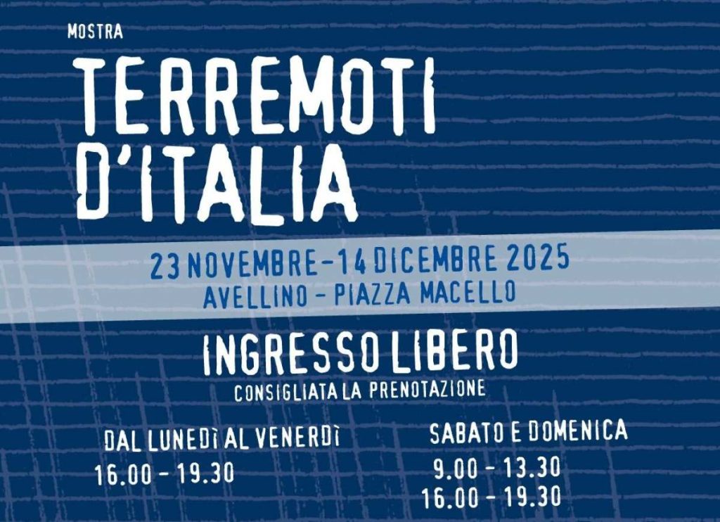 Terremoti d’Italia ad Avellino: torna la grande mostra nel Giorno della Memoria del 23 novembre