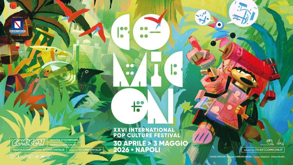 COMICON Napoli 2026: Ortolani Magister, poster di Predal e star tra fumetto, manga e videogame