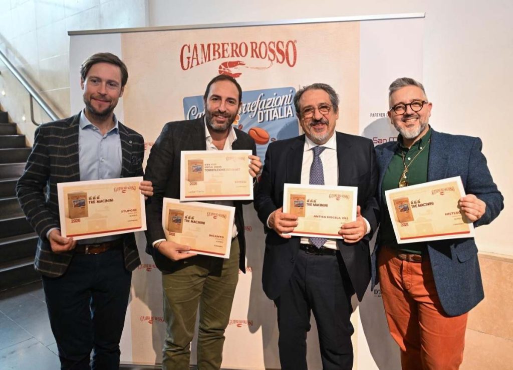 Kimbo trionfa nella Guida Caffè e Torrefazioni d’Italia 2026 del Gambero Rosso