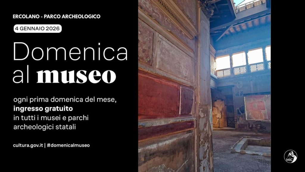 Parco Archeologico di Ercolano: domenica 4 gennaio ingresso libero tra mare e cultura del cibo