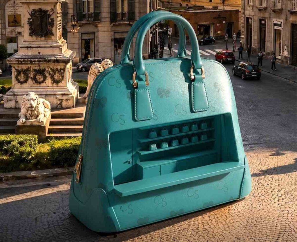 Chic Shoes Bag in Town: la borsa gigante di Marzia Mango conquista Piazza dei Martiri