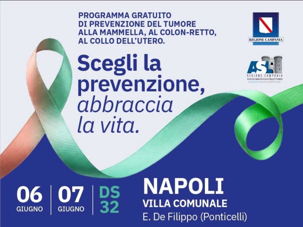 ASL Napoli 1 Centro, giornate della prevenzione: screening gratuiti il 6 e 7 giugno a Ponticelli