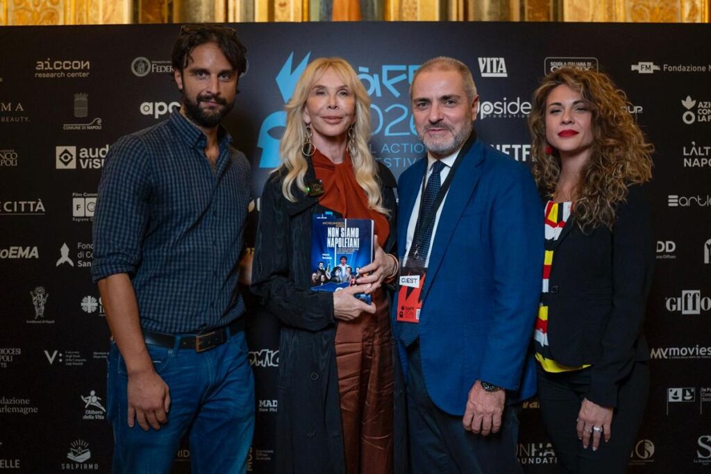 Trudie Styler al SàFF: l’omaggio di Michelangelo Iossa e la dichiarazione d’amore alla città