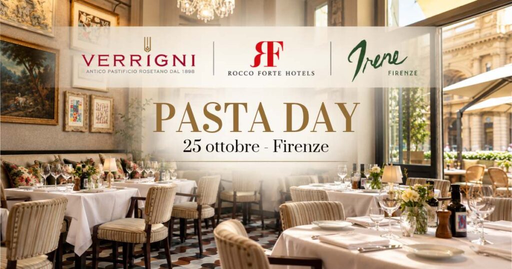 World Pasta Day: il pastificio Verrigni al Rocco Forte Hotels per celebrare la pasta